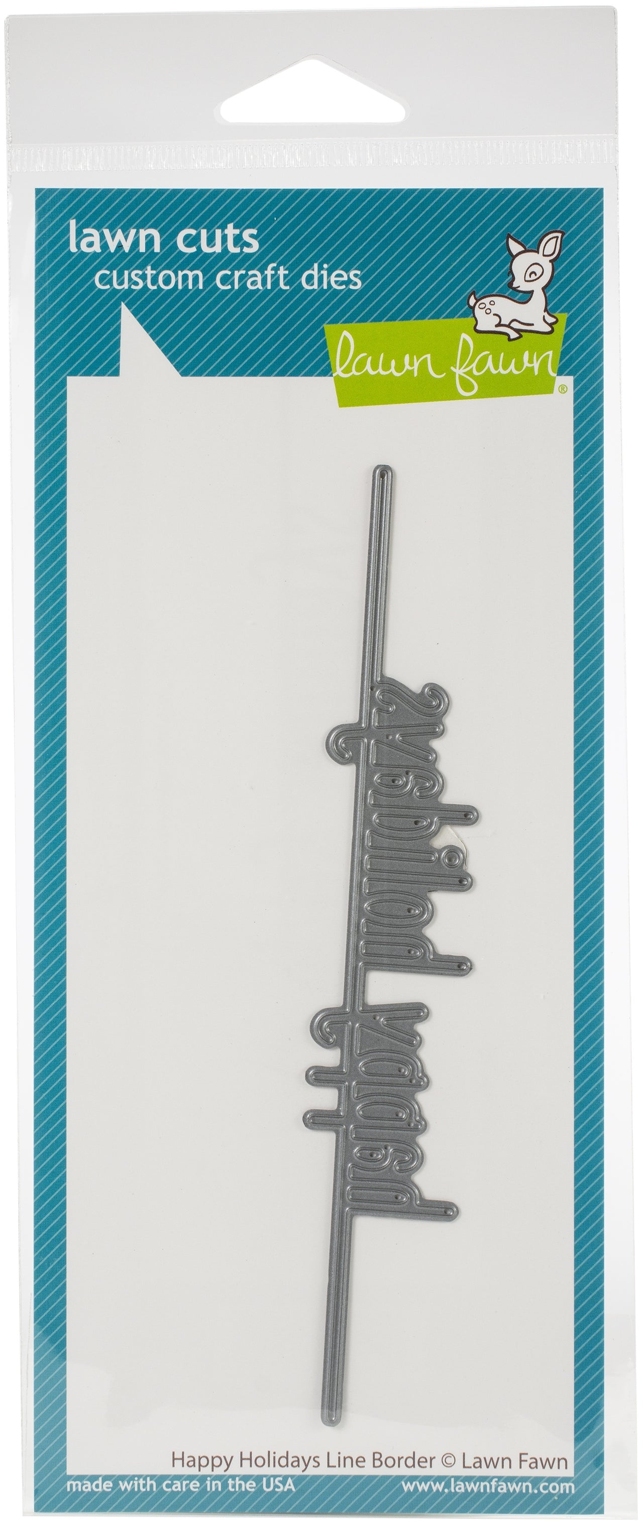Lawn Fawn Lawn Cuts Custom Craft Die - Happy Holidays Line Border