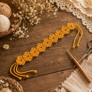 Crochet Flower Headband Pattern | PDF + Video Tutorial