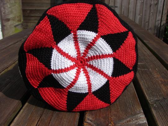 Mochila bag red black white