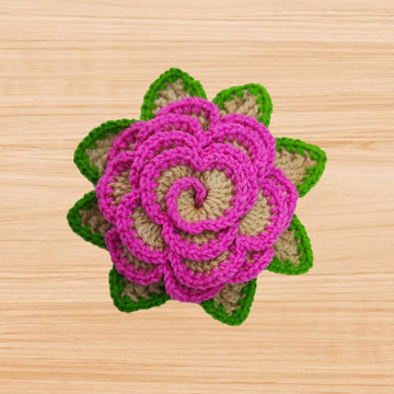 Crochet 3D Multilayers Flower