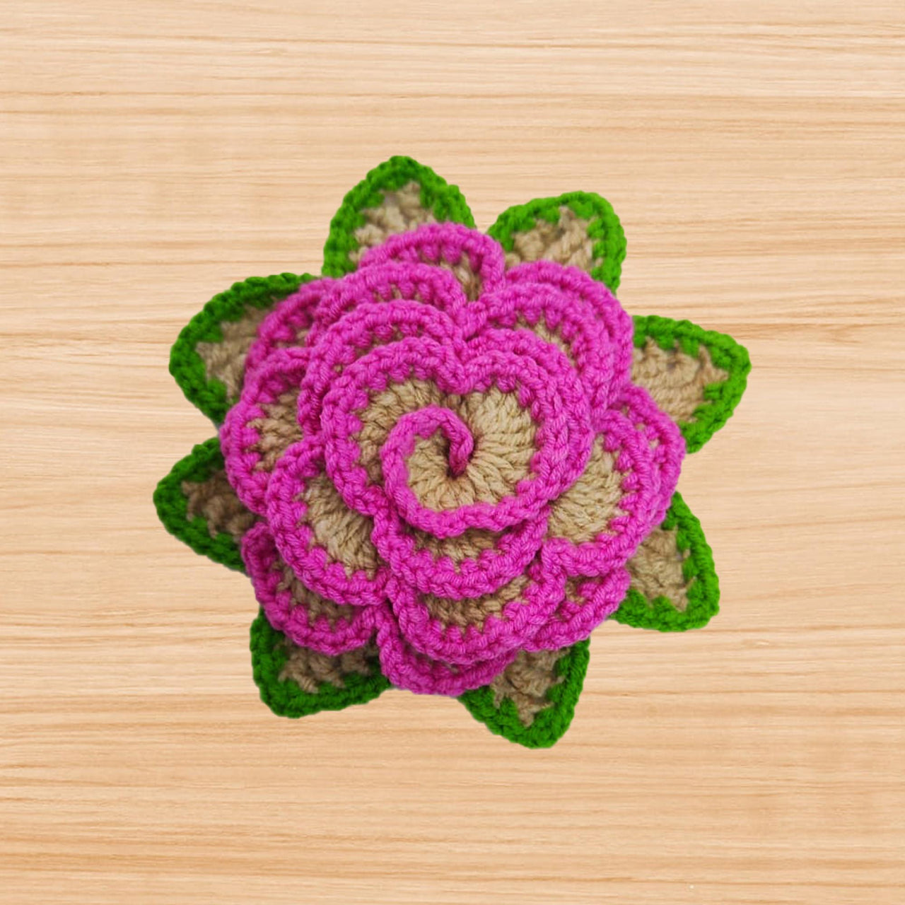 Crochet 3D Multilayers Flower