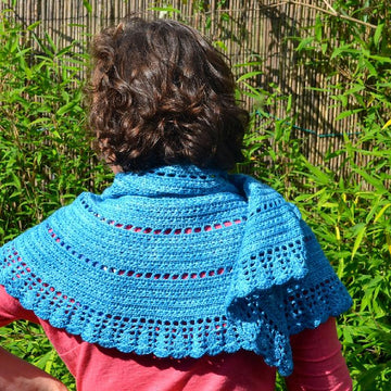 Walking on clouds shawl