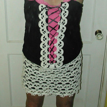 Creepy Skull Corset Lacing