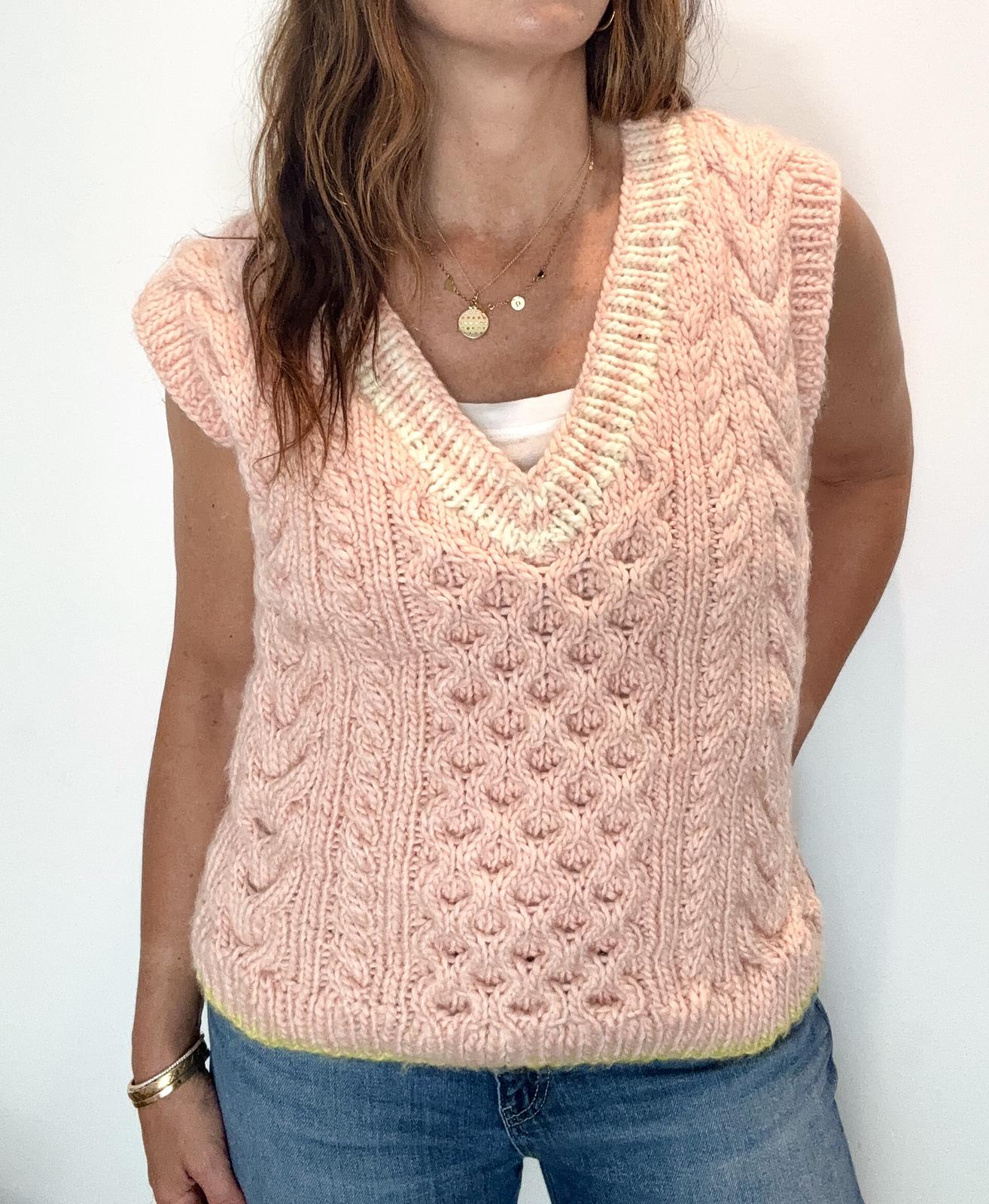 Cable Knit Vest