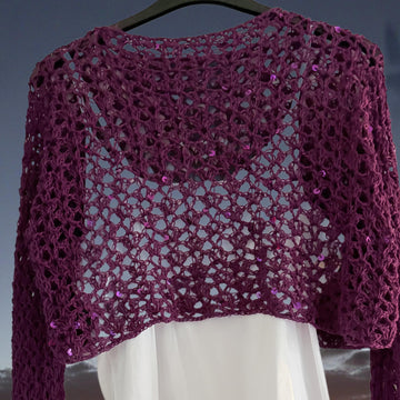 Sequin Crochet Top
