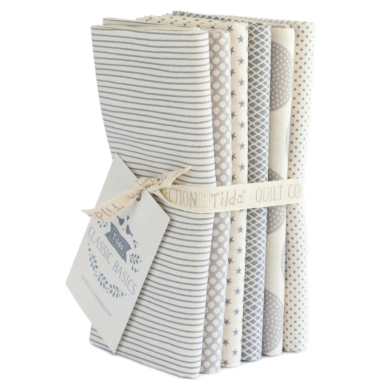 Tilda Basics  Fat Quarter Bundle - Grey