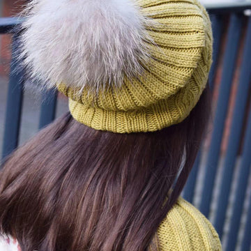 Happy Slouchy Cable hat