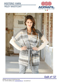 Miley Waistcoat in Adriafil Mistero - Downloadable PDF