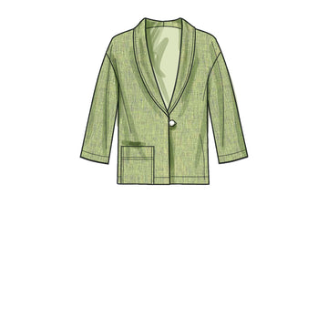 Simplicity Misses' Unlined Jacket S9468 - Sewing Pattern