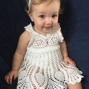 Baby Girl Sundress with Attached Romper