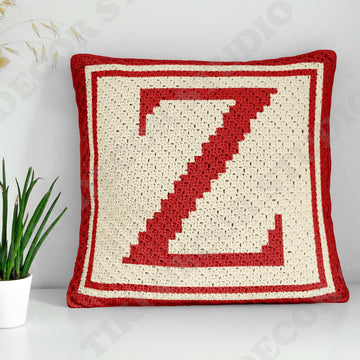Letter-Z Pillow Cover C2C CROCHET PATTERN