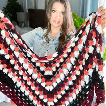 Forest Trail Triangle Shawl