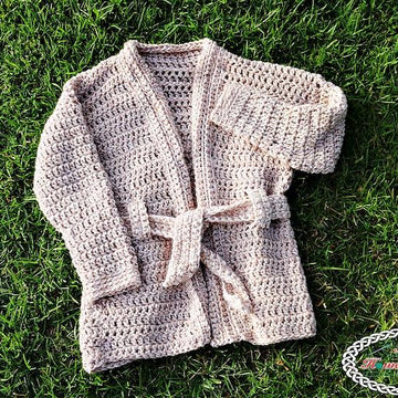 Chunky Belted Crochet Cardigan