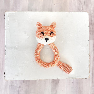 Finley Fox Baby Rattle
