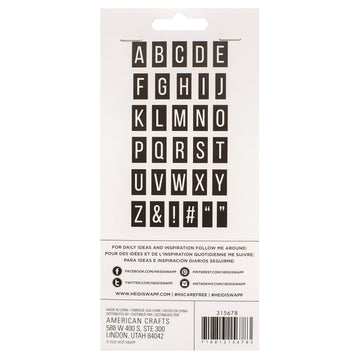 American Crafts Heidi Swapp - Care Free Alphabet Stamps