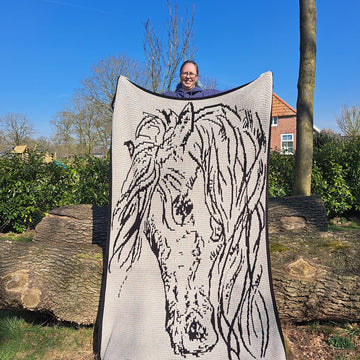 Whispering Mane Horse Mosaic Crochet Pattern