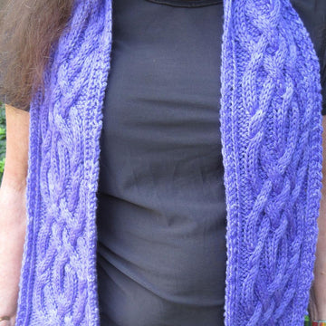 Clearwater Celtic Cabled Scarf