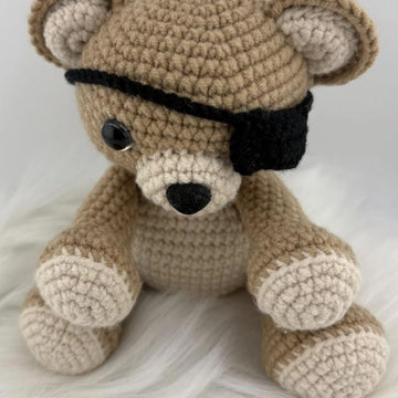 Teddy the Pirate Bear Amigurumi Pattern - Available in English and Portuguese