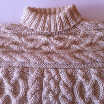 Anamchara - opulent Girl's Cable Jumper / Sweater