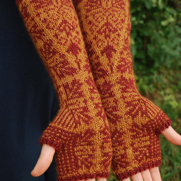 Maple Fall Fingerless Gloves