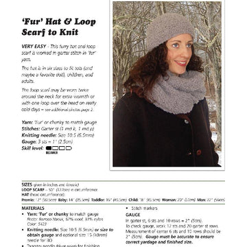 ‘Fur’ Hat & Loop Scarf to Knit