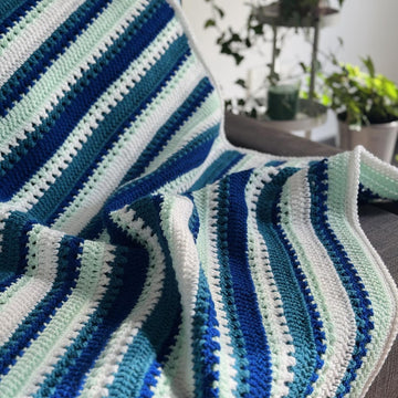 Striped Crochet Blanket