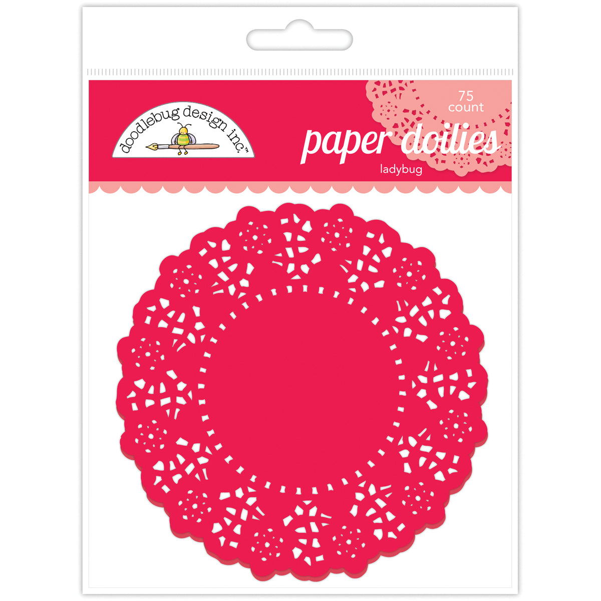Doodlebug Doilies 4.5" 75/Pkg - Ladybug