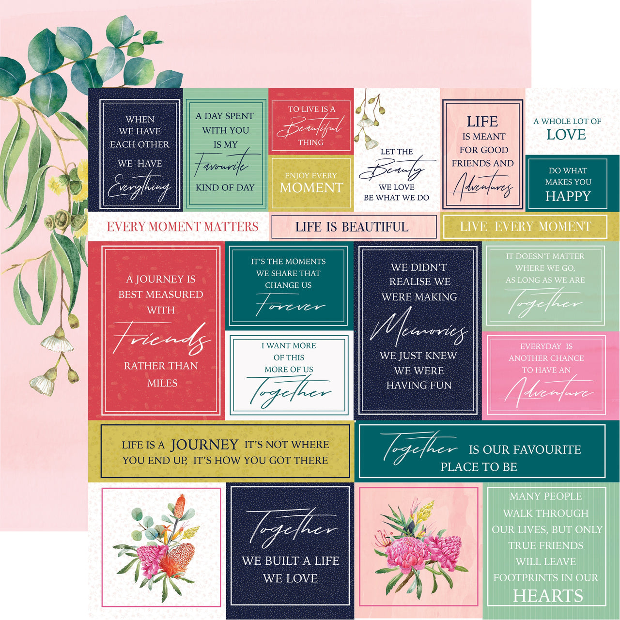 Kaisercraft Native Breeze Double-Sided Cardstock 12"X12" 10/Pkg - Southern Sky