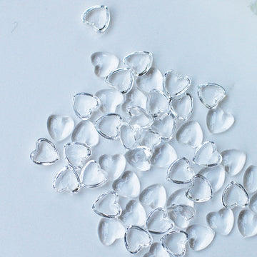 Dress My Craft Water Droplet Embellishments 100/Pkg - Heart Droplets 2
