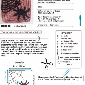 Spider web granny square