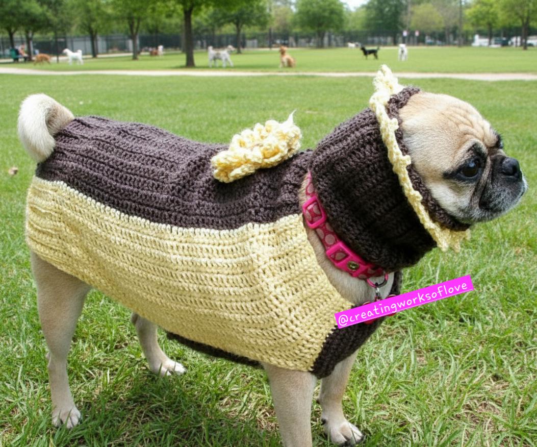 Sunflower Dog Sweater Costume