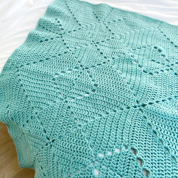 Criss Cross Solid Granny Blanket
