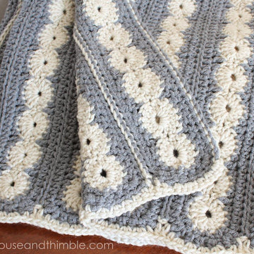 Oyster Bay Afghan Blanket US TERMS 3652