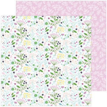 Pinkfresh Studio Noteworthy Double-Sided Cardstock 12"X12" 25/Pkg - Enchanted Blooms