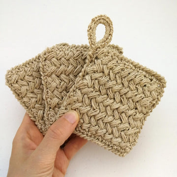 Braided Dish Scrubbie / Kitchen Sponge