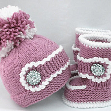 Knitting Baby Shoes Baby Hat Baby Boy and Girl Pattern