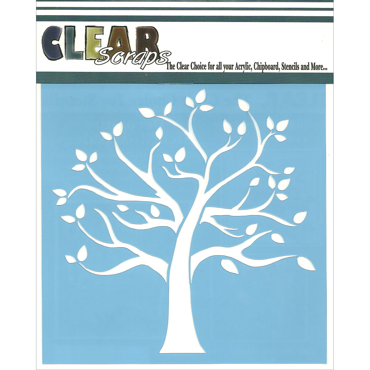 Clear Scraps Stencils 6"X6" - Family Tree