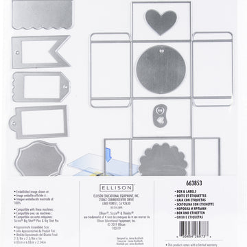 Sizzix Thinlits Dies By Jenna Rushforth 10/Pkg - Box & Labels
