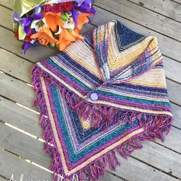 Just a Little Bit Batik Shawl