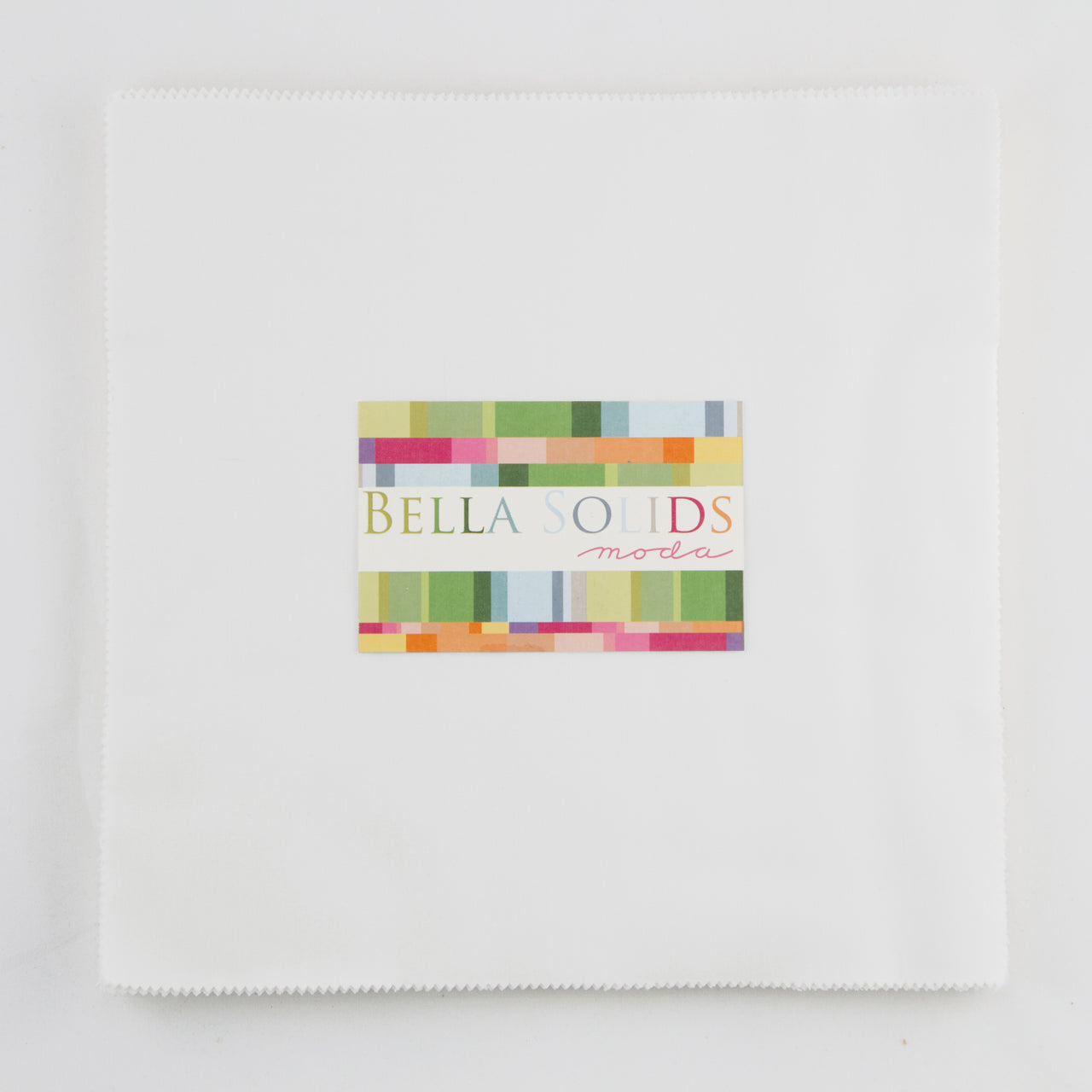 Moda Fabrics Bella Solids Junior Layer Cake - White