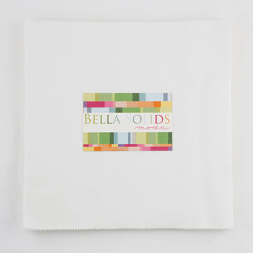Moda Fabrics Bella Solids Junior Layer Cake - White
