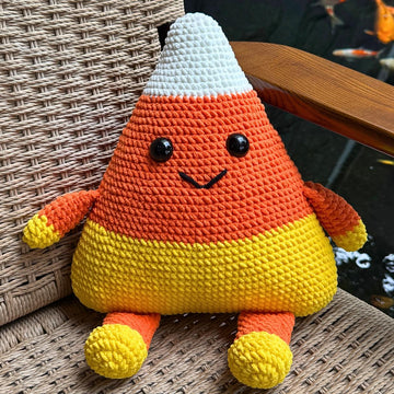 Candy Corn Pillow Crochet
