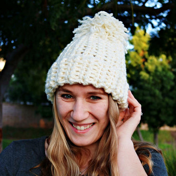 Chunky Knit-Like Hat