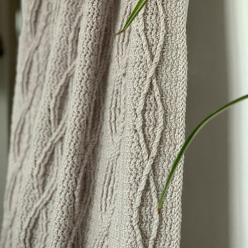 Triptych Twist Cable Blanket