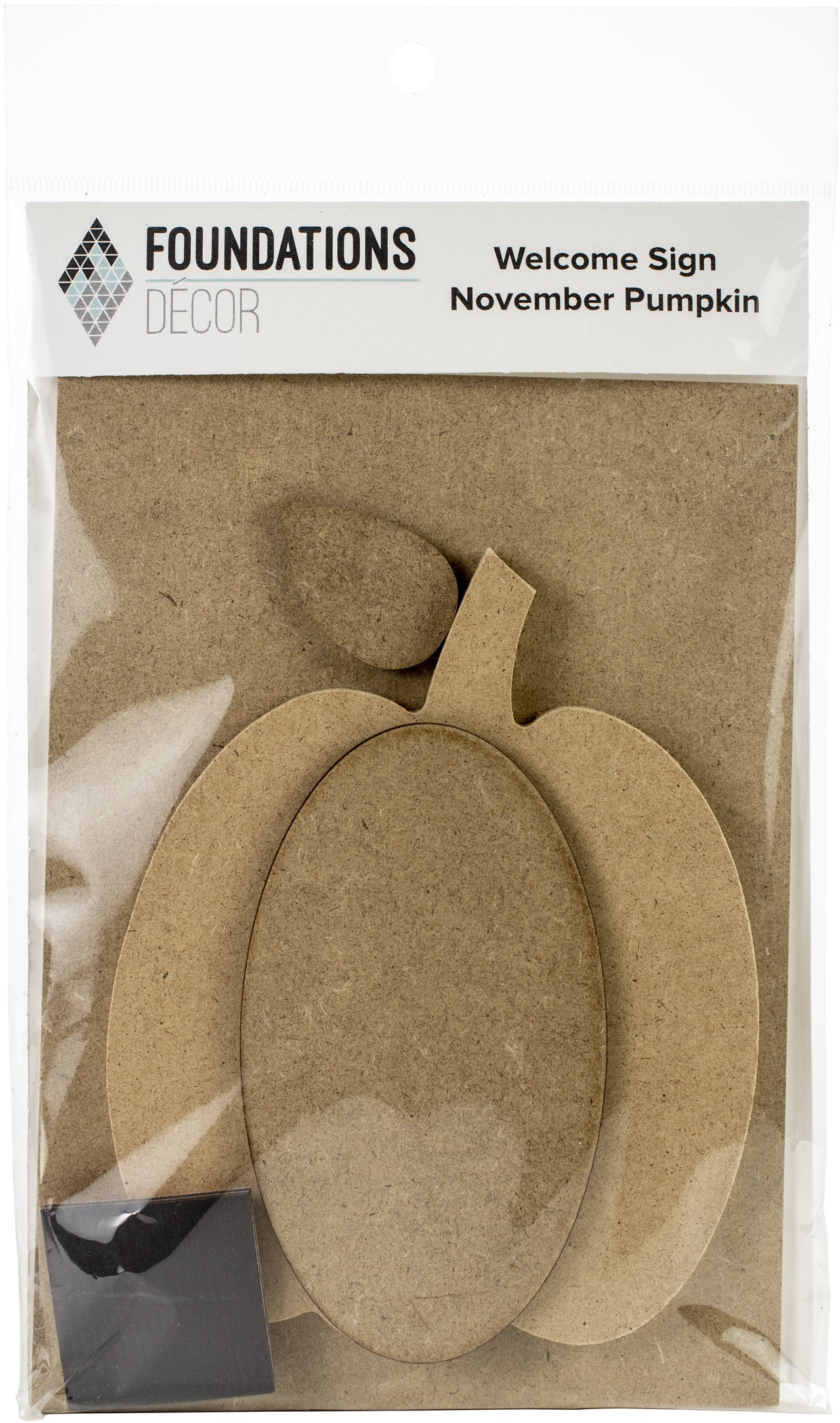 Foundations Decor Welcome Sign Kits - November - Pumpkin