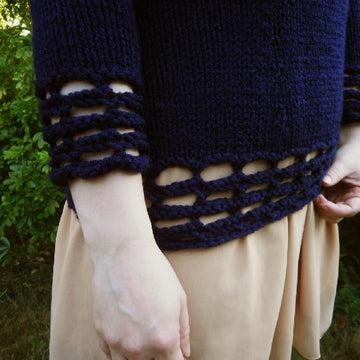 Grid sweater