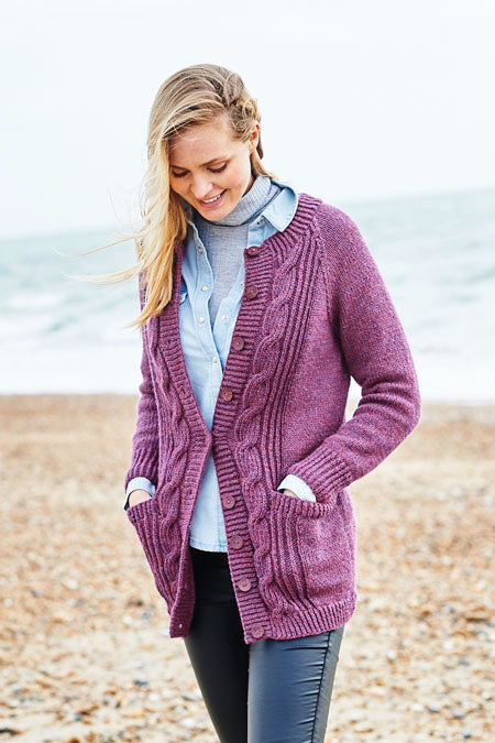 Cardigans With Pockets in Stylecraft Highland Heathers Aran - 9871 - Downloadable PDF