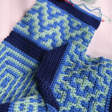 Mosaic Madness Scarf - Tournament of Stitches 2020