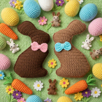 Chocolate Bunny Crochet Plushie