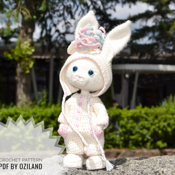 Сrochet pattern: Doll Clothes set PDF - Outfit Little unicorn for Amigurumi Doll approx. 19.5 cm